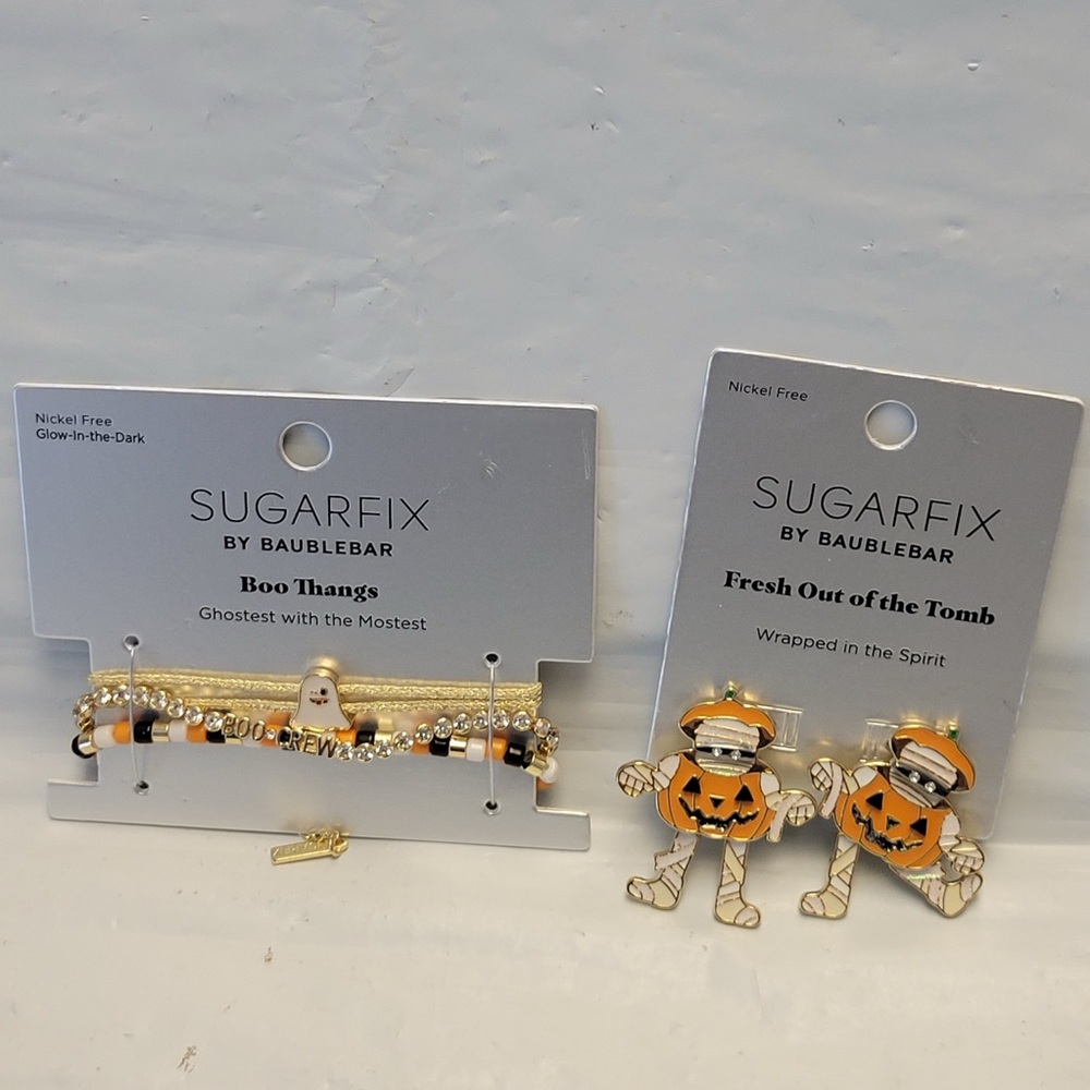 Sugarfix By Baublebar Halloween Fresh Out Of The Tomb Mummy Earrings & Bracelets